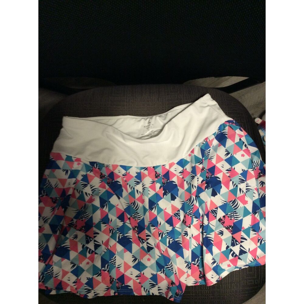 Kyodan Golf Skort P/S Small Floral Geometric Skirt Pickleball Tennis